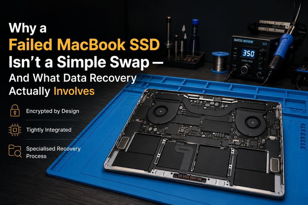 Why a Failed MacBook SSD Isn't a Simple Swap — And What Data Recovery Actually Involves