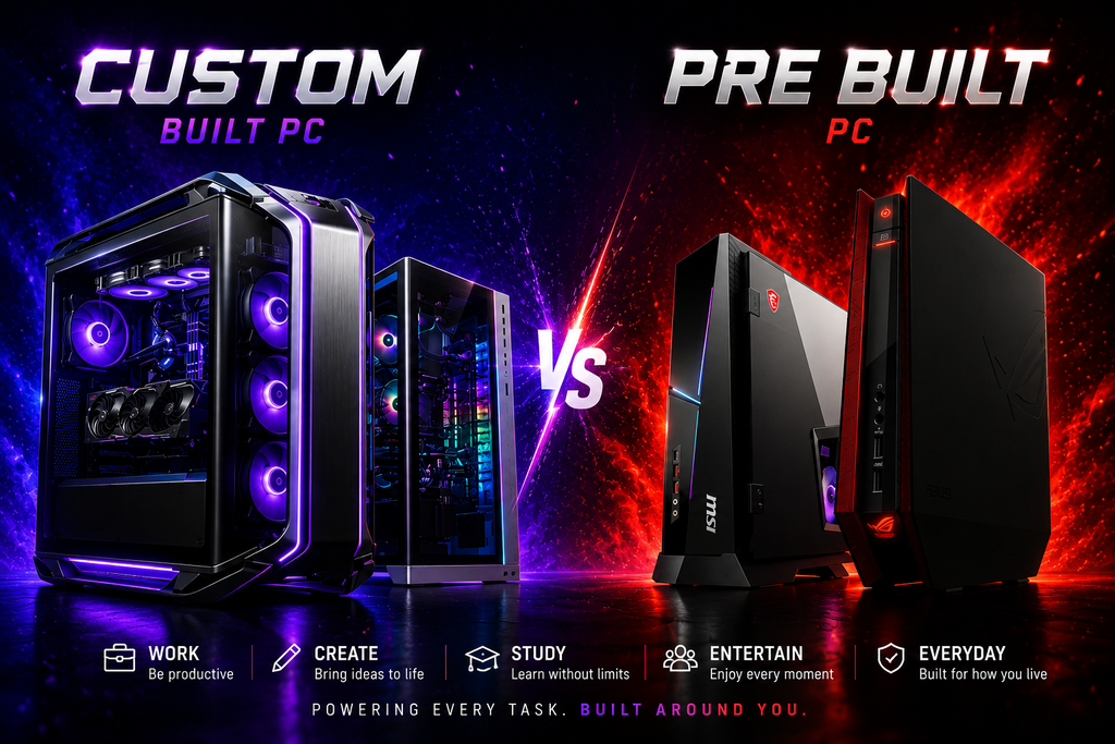 Custom-Built PC vs Prebuilt: What Actually Matters When You're Buying in 2026