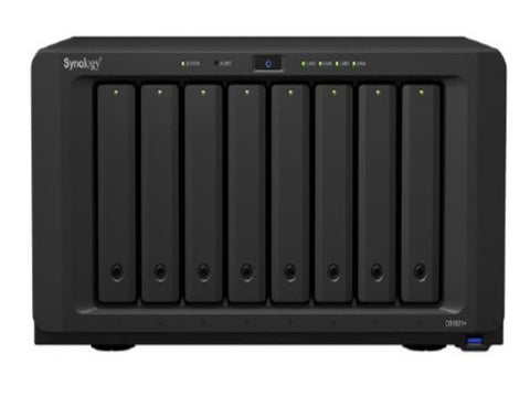 Synology DiskStation DS1821+ 8-Bay Diskless NAS Tower  AMD Ryzen Quad Core 2.2GHz 4GB RAM  Scalable