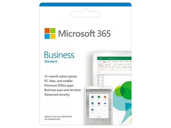Microsoft 365 Business Standard 1 Year Subscription Medialess up to 5 Device for PC & Mac